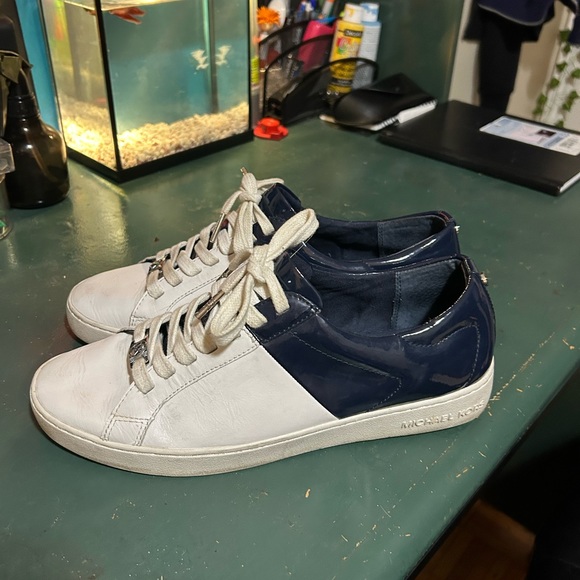 Blue and White Micheal Kors Sneakers - Picture 13 of 14